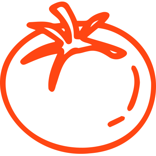 tomato-decoration cheese outlined in green